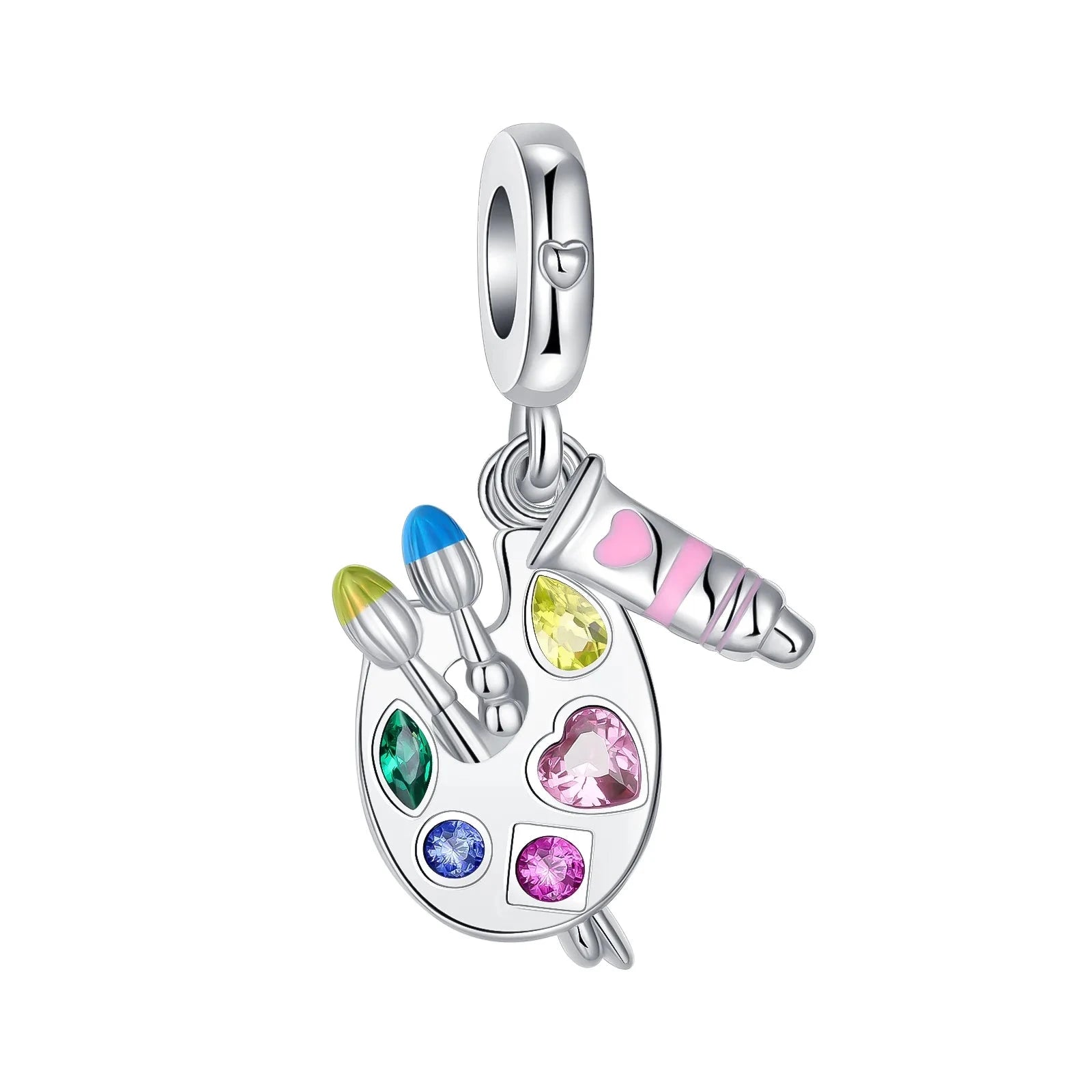 Back To School 925 Sterling Silver Charms Bag Earphone Magic Cube Watch Games Console Bead Pendant Fit Bracelet Necklace Jewelry 99 in 1