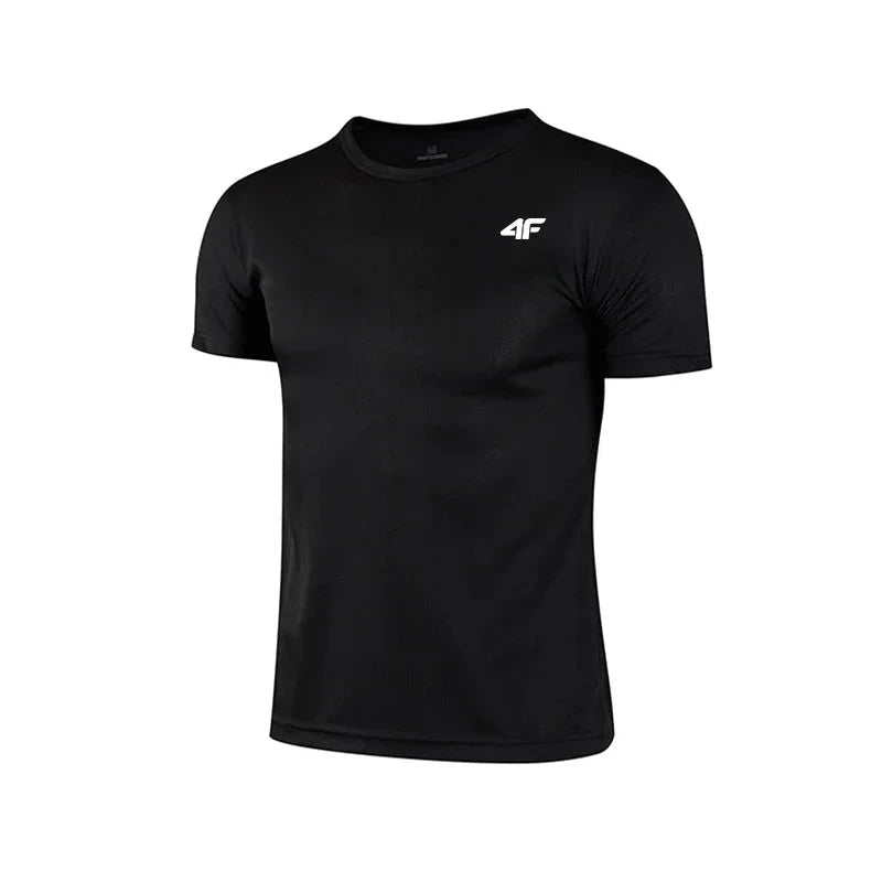 Men's Summer Exercise Trainning T-shirt High Quality Breathable Quick Dry Short Sleeved Top Marathon Gym Fitness Basketball Tees 99 in 1