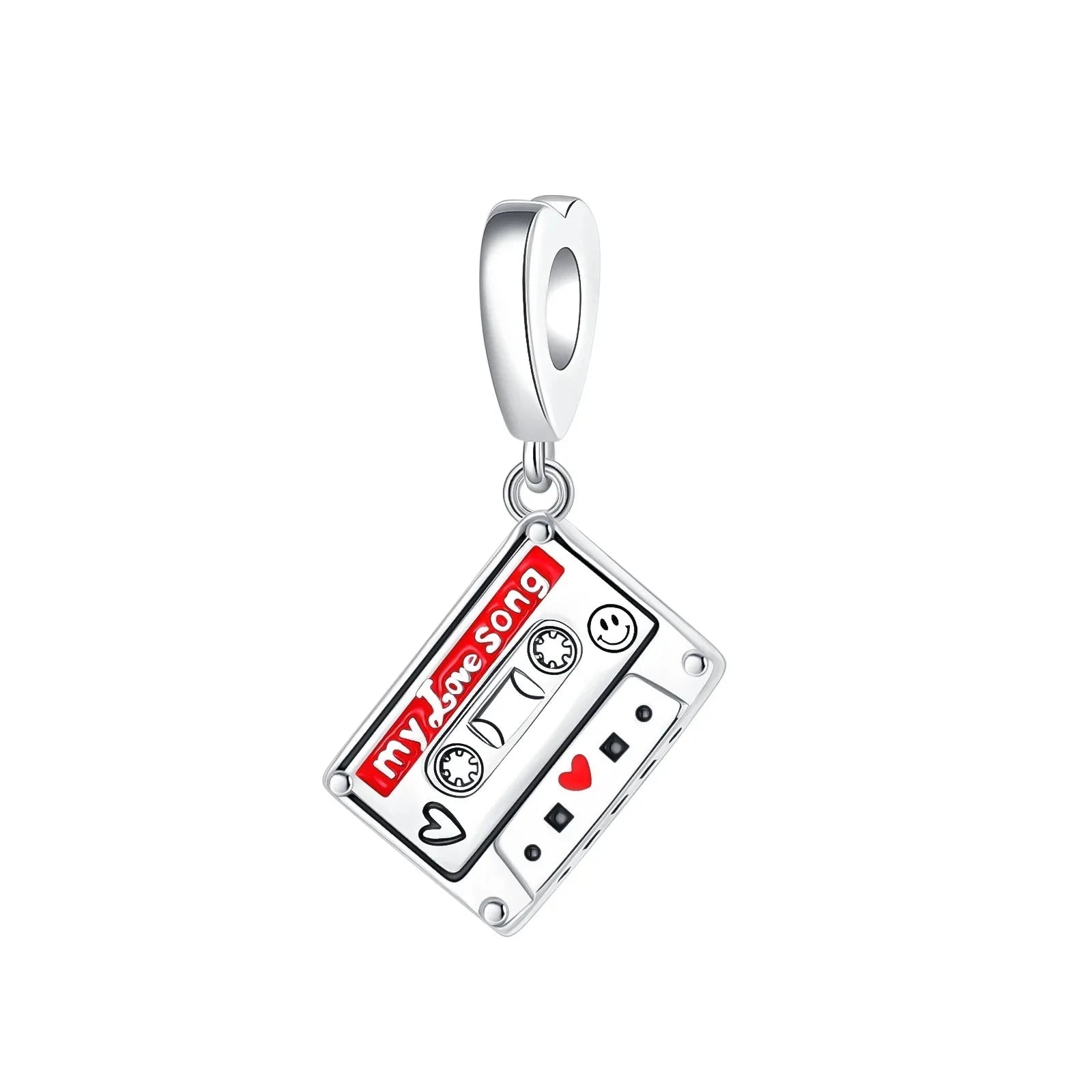 Back To School 925 Sterling Silver Charms Bag Earphone Magic Cube Watch Games Console Bead Pendant Fit Bracelet Necklace Jewelry 99 in 1