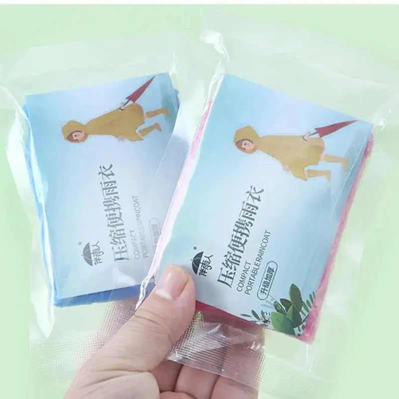 Outdoor Hooded Rain Poncho For Adult Waterproof Lightweight Unisex Raincoat Jacket For Hiking Camping Emergency 99 in 1