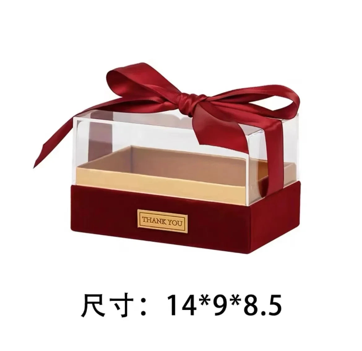 Luxury Transparent Acrylic Gift Box Wedding Birthday Flower Present  Valentine'S Day Christmas Candy Boxes Birthday Party Bag