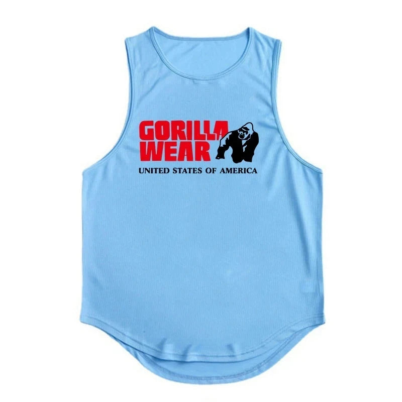 Gym Top Men Men's Clothing Fitness Clothes Shirt Bodybuilding Vests Man Vest Singlet Singlets Muscular Stringer T-shirts Tops 99 in 1