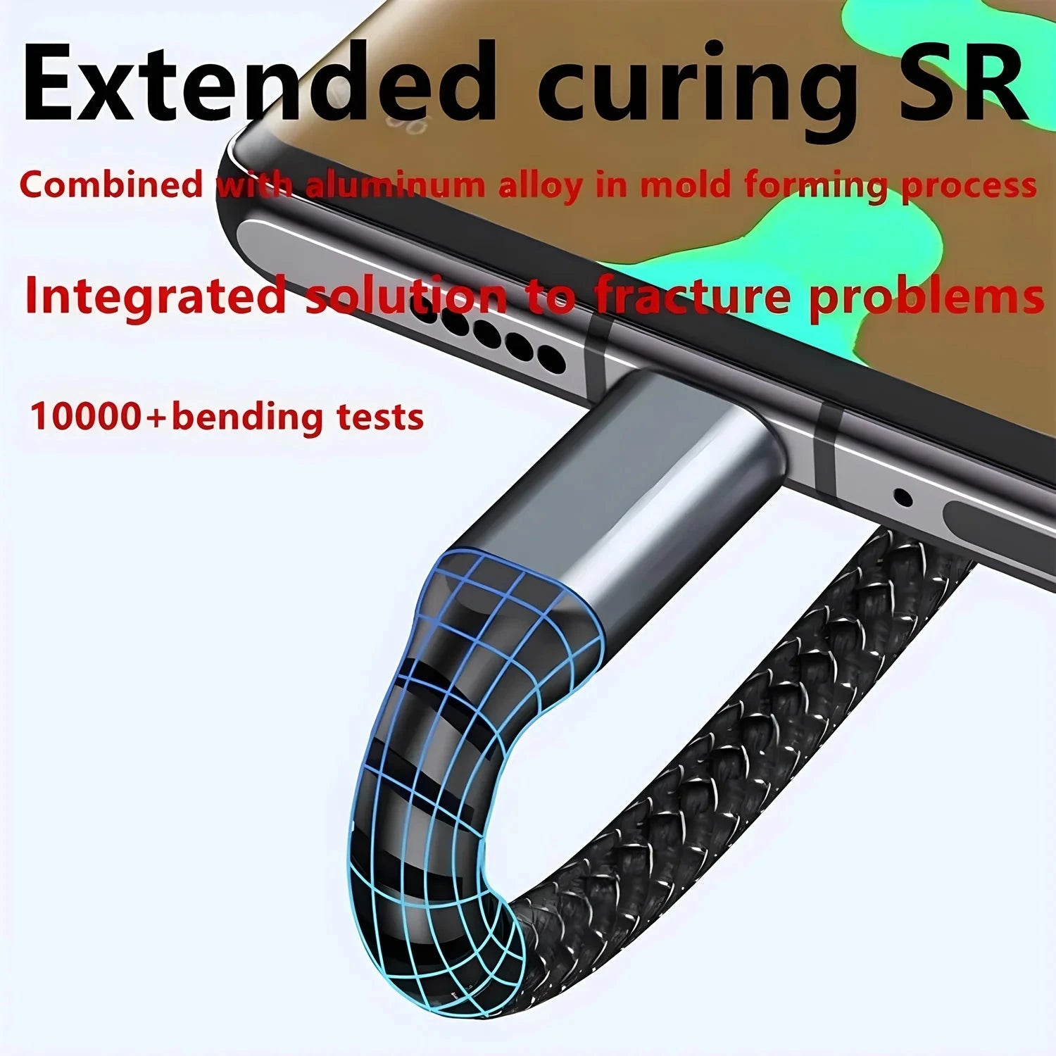 100W Fast Charging Cable Multi Charger Cable Nylon Braided Multiple USB Universal 3 in 1 Charging Cord Adapter with Type-C Micro 99 in 1