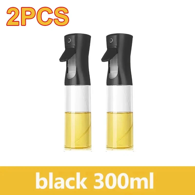 200/300/500ml Oil Spray Bottle BBQ Cooking Olive Oil Sprayer Plastic Baking Oil Spray Empty Bottle Vinegar Bottle Or Oil brush 99 in 1