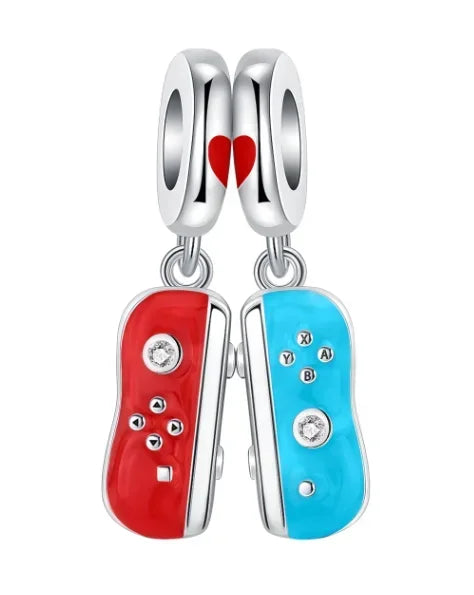 Back To School 925 Sterling Silver Charms Bag Earphone Magic Cube Watch Games Console Bead Pendant Fit Bracelet Necklace Jewelry