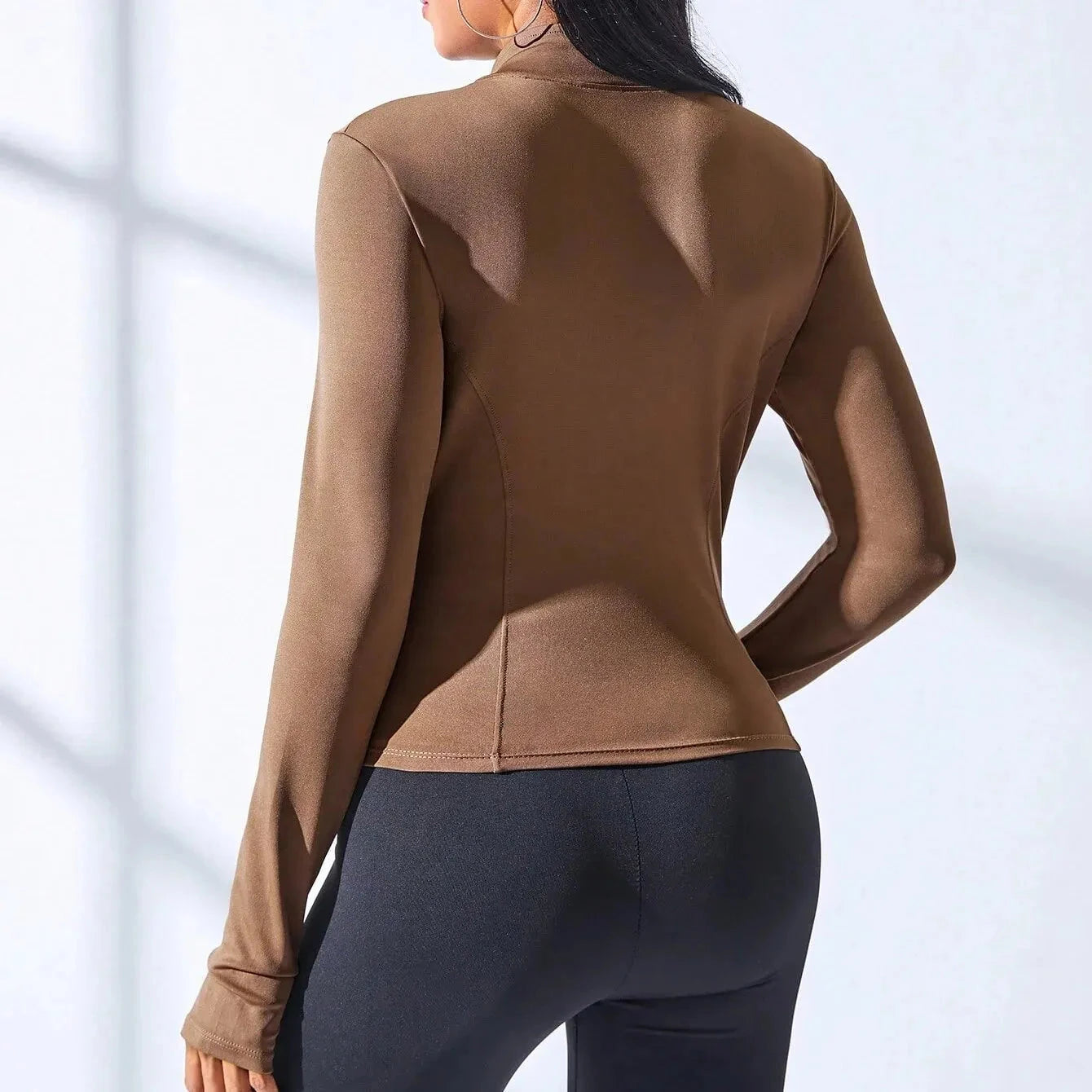 2024 New Yoga Coat Short Sports Jacket WOMEN'S Fitness Clothes Slimming Body Sculpting Zipper Yoga Jacket 99 in 1