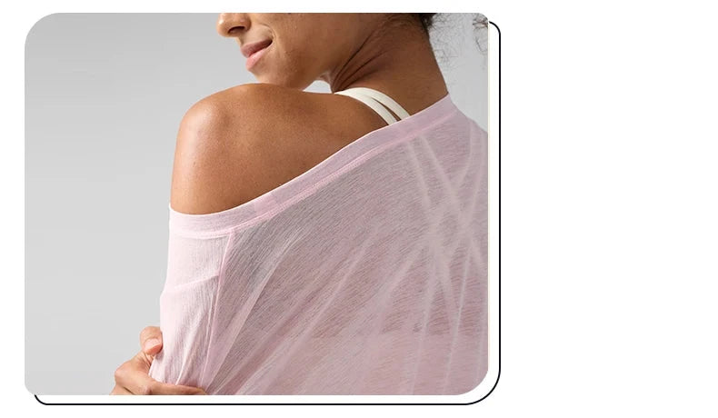 Gym Sports Tops Workout T-shirts Women Yoga Clothing Running Loose Slim Quick Dry Training Long Sleeve Blouse Fitness Tops👚 99 in 1