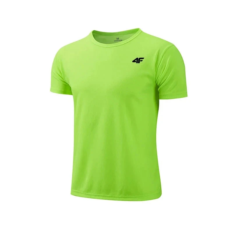 Men's Summer Exercise Trainning T-shirt High Quality Breathable Quick Dry Short Sleeved Top Marathon Gym Fitness Basketball Tees 99 in 1