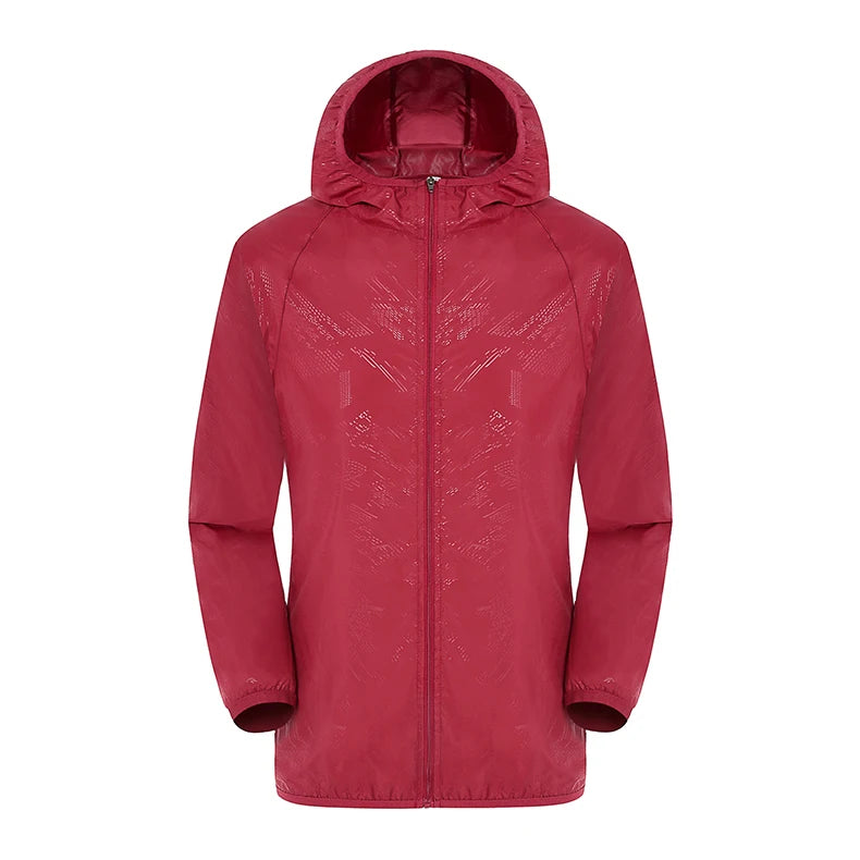 LNGXO Hiking Waterproof Jacket Women Men Camping Running Sun-Protective Windbreaker Quick Dry Outdoor Sport Rain Coat Unisex