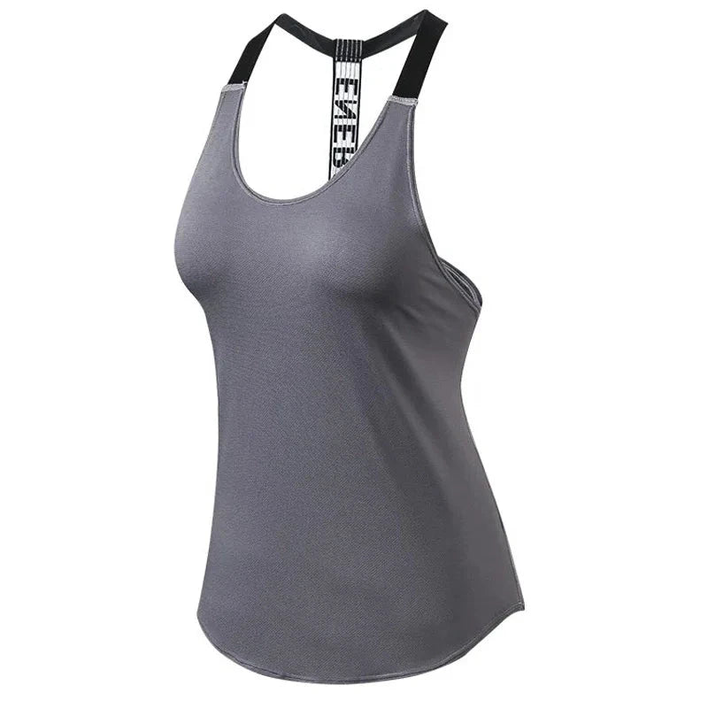 2024 Gym Tops Women's Sports Top Letter Backless Shirts Sleeveless Yoga Tops Fitness Running Quick Dry Tank Crop Top 99 in 1