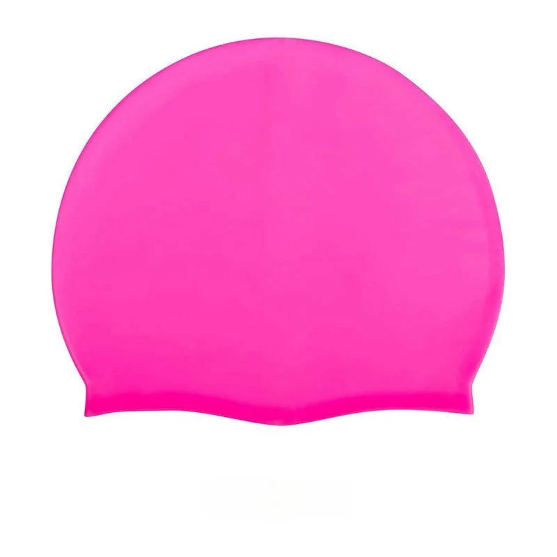 High Quality Silicone Swimming Cap for Adults Men Women Children Large Waterproof Ear Protector With No Wut Head Long Hair
