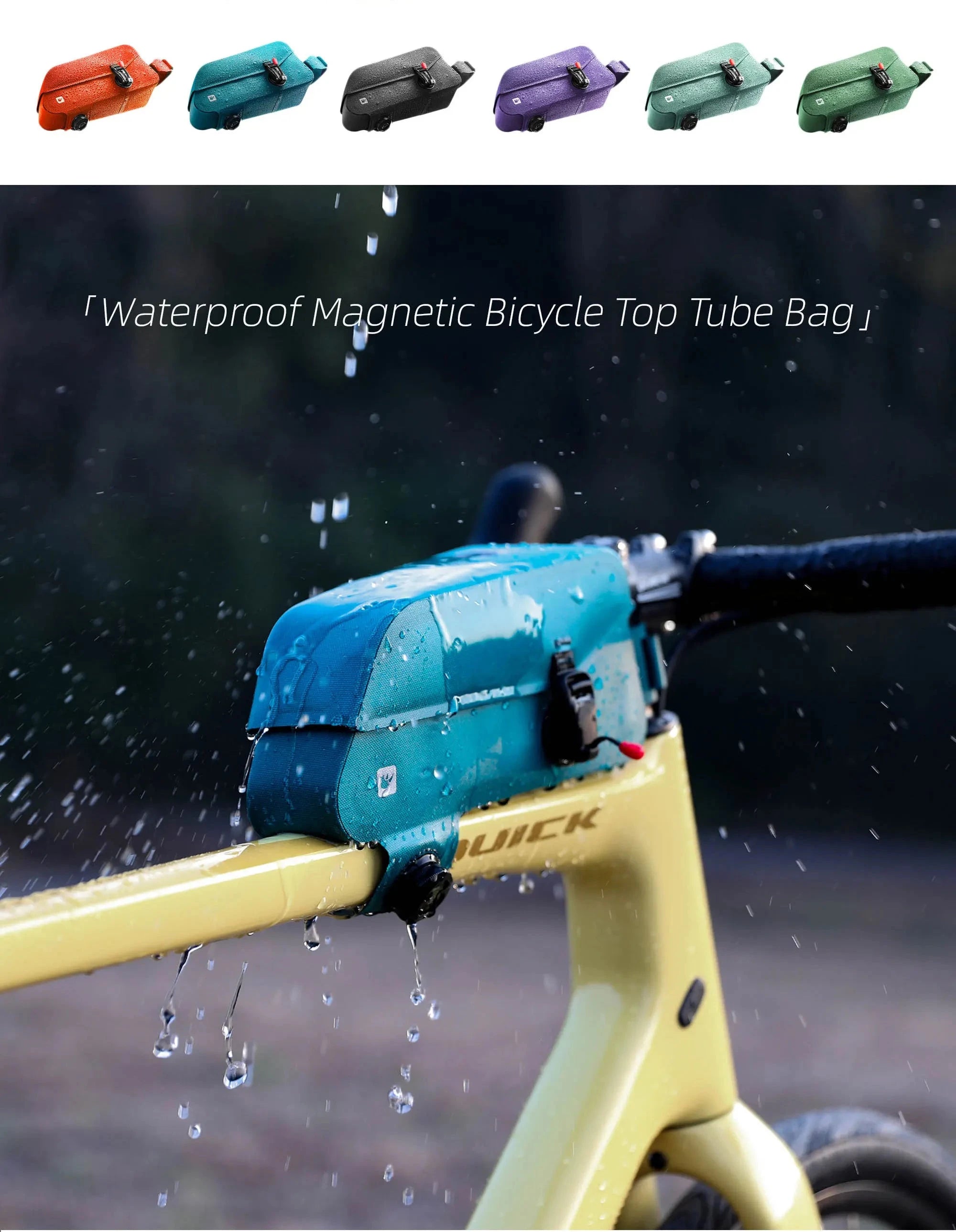 Rhinowalk-Waterproof Top Tube Bag, Bicycle Front Frame Bag, Seamless Welding Process, Suitable for Mountain Bike, Road Bike 99 in 1