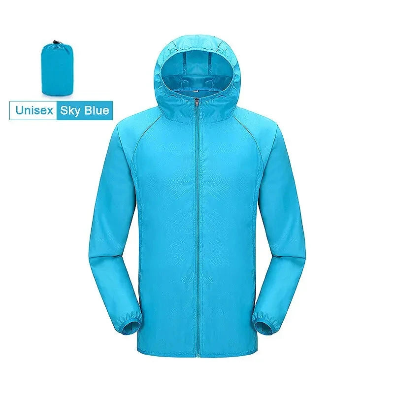 LNGXO Unisex Hiking Jacket Men Women Waterproof Quick Dry Camping Windbreaker Trekking Fishing Rain Coat Outdoor Anti UV Clothes 99 in 1