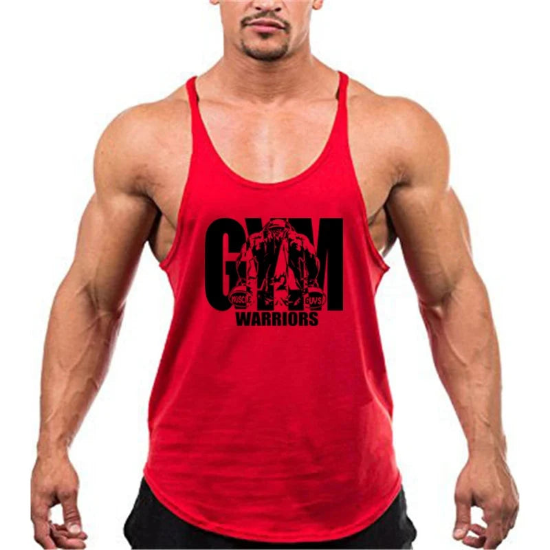 Gym Bodybuilding Tank Tops Fashion Y-back Suspenders Vests Cotton Breathable Sleeveless Singlets Mens Fitness Muscle Sport Shirt 99 in 1