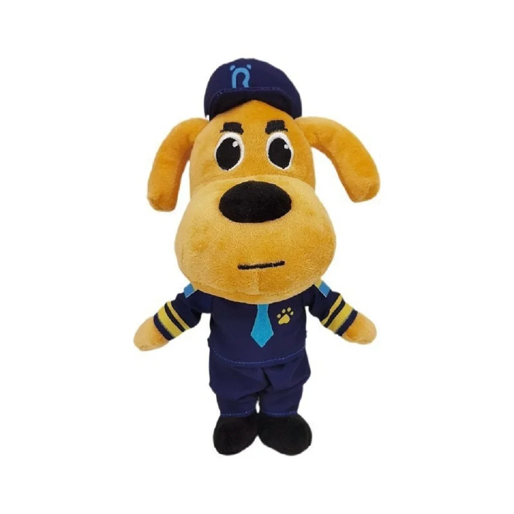 Hot Sheriff Labrador Dog Plush Toy Security Sergeant Labrador Wolf Dog Cartoon Doll Boys Girls Soft Stuffed Toys Children Gift