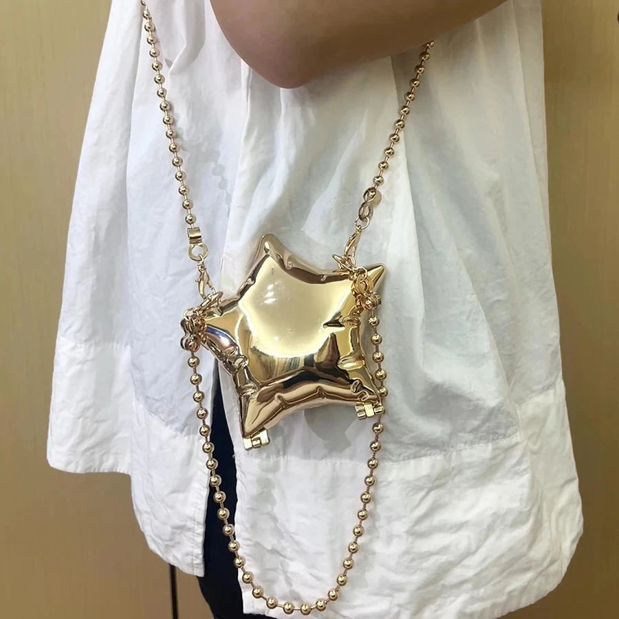 2024 New Metal Mini Lipstick Bags for Women High Quality Shoulder Bag Fashion Flower Satche Women's Accessory Bag 99 in 1