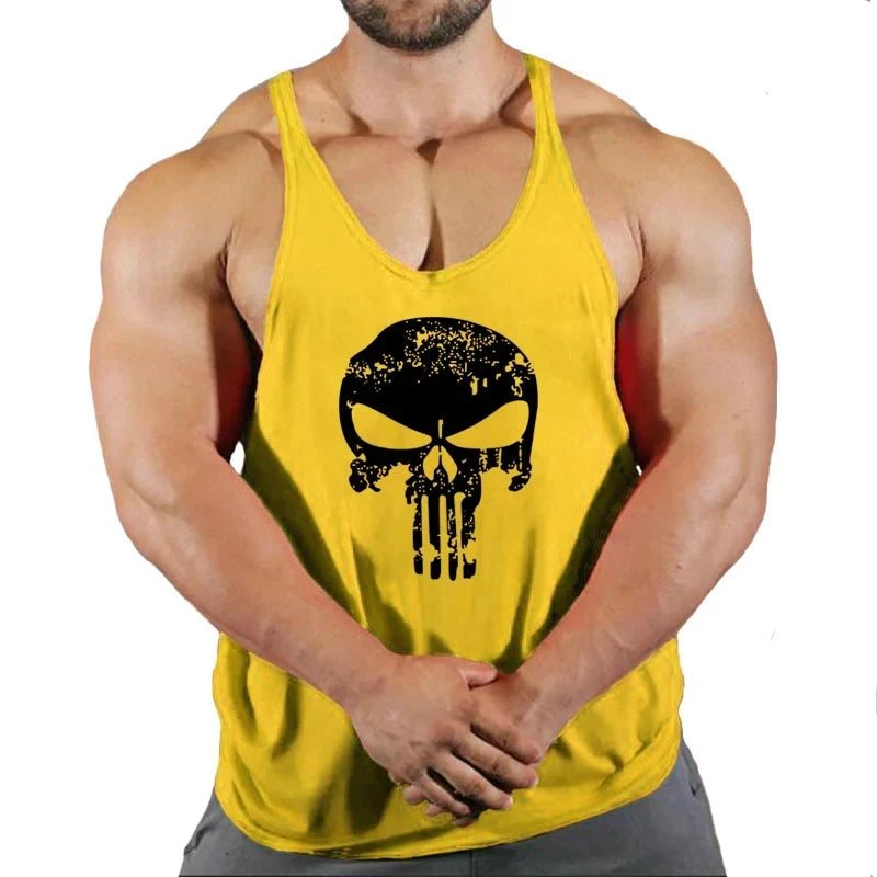 Top Gyms Men's Clothes Tank Vest Gym Shirt Undershirt Man Sportswear Bodybuilding Workout Vests Muscle Clothing Brand Fitness 99 in 1