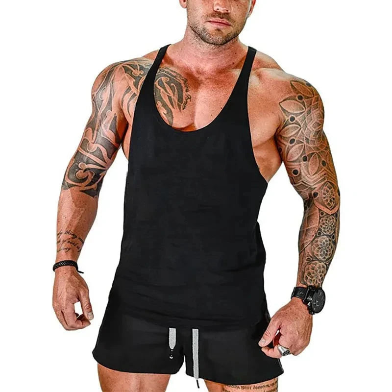 Top Gyms Men's Clothes Tank Vest Gym Shirt Undershirt Man Sportswear Bodybuilding Workout Vests Muscle Clothing Brand Fitness 99 in 1