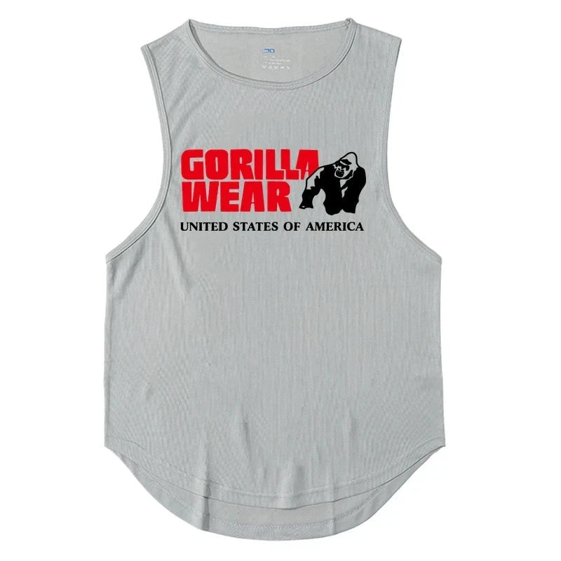 Gym Top Men Men's Clothing Fitness Clothes Shirt Bodybuilding Vests Man Vest Singlet Singlets Muscular Stringer T-shirts Tops 99 in 1