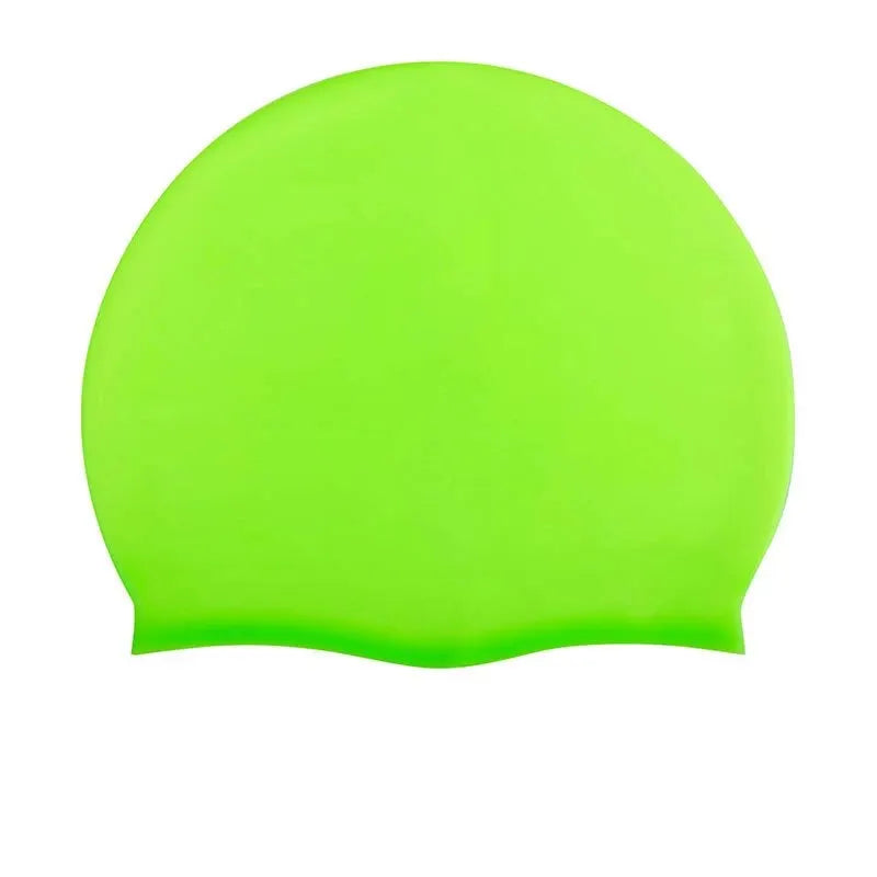 High Quality Silicone Swimming Cap for Adults Men Women Children Large Waterproof Ear Protector With No Wut Head Long Hair