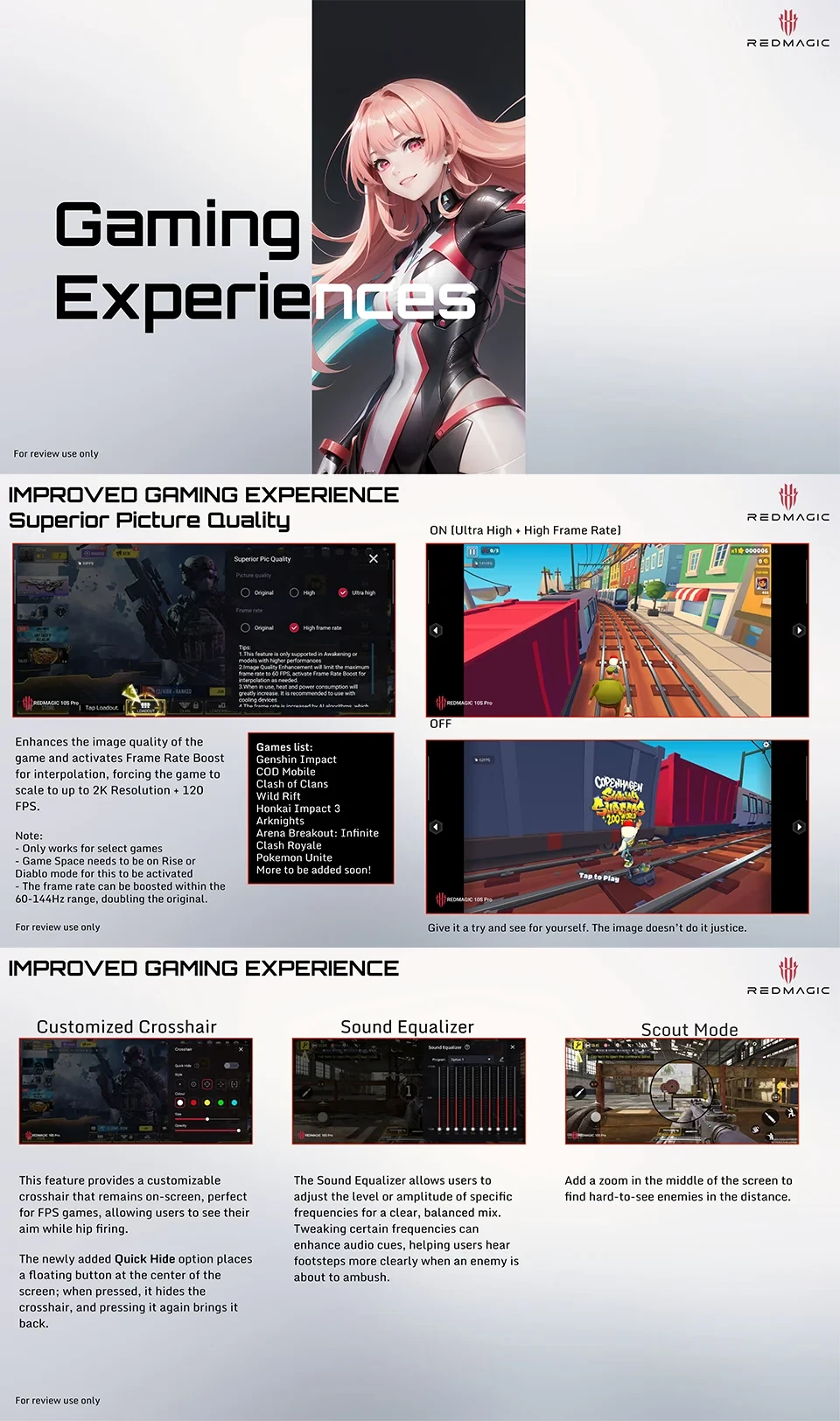 RedMagic 10S Pro global Version 5G game telephone Snapdragon 8 Elite leading 7050mAh 80W fast charge 6.85 inches 99 in 1