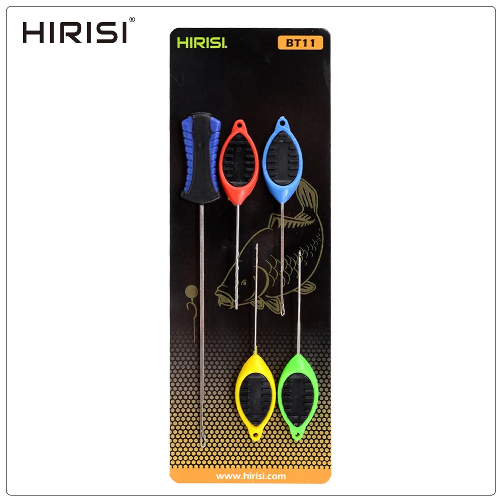 Hirisi Carp Fishing Bait Needle Set, Pop Up Boilie Rigs Splicing Needle Carp Hook Link Making Tools Fishing Accessories BT11