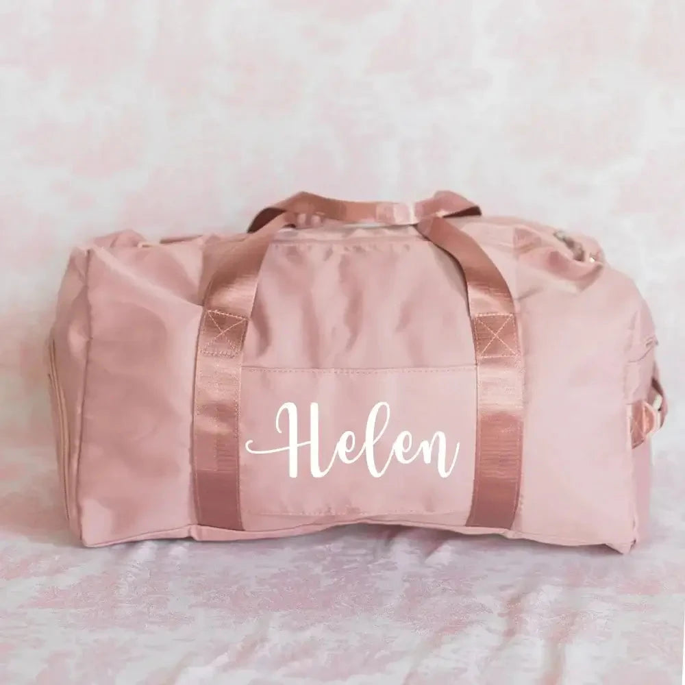Personalized Duffle Bag with Name Birthday Gift for Her Wedding Gift for Bridal Party Gifts Large Weekender/Gym Bags 99 in 1