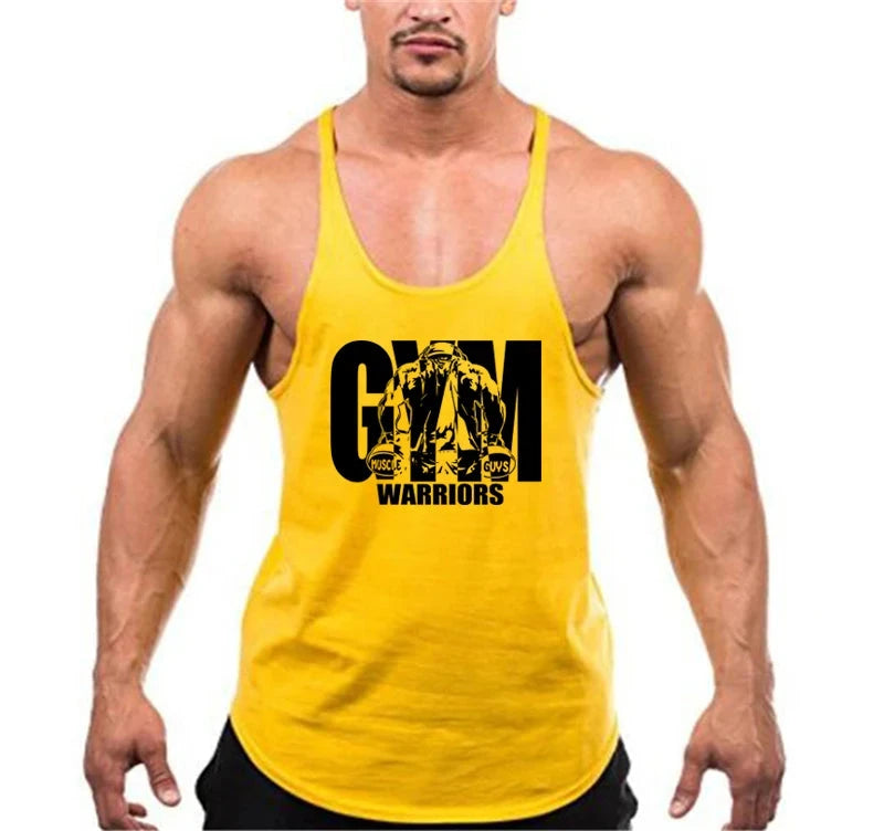 Gym Bodybuilding Tank Tops Fashion Y-back Suspenders Vests Cotton Breathable Sleeveless Singlets Mens Fitness Muscle Sport Shirt 99 in 1