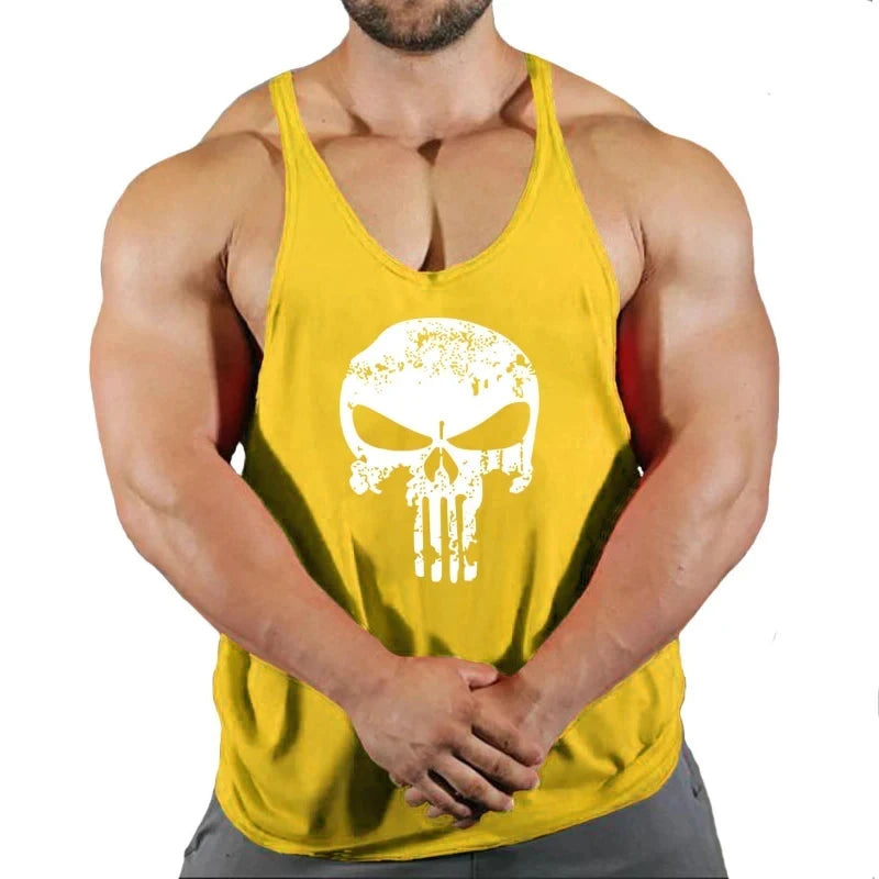 Top Gyms Men's Clothes Tank Vest Gym Shirt Undershirt Man Sportswear Bodybuilding Workout Vests Muscle Clothing Brand Fitness 99 in 1