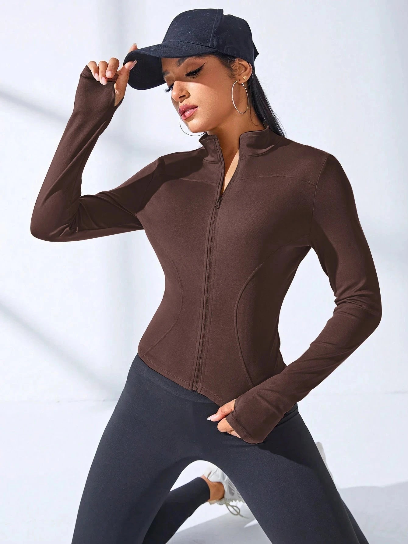 2024 New Yoga Coat Short Sports Jacket WOMEN'S Fitness Clothes Slimming Body Sculpting Zipper Yoga Jacket 99 in 1