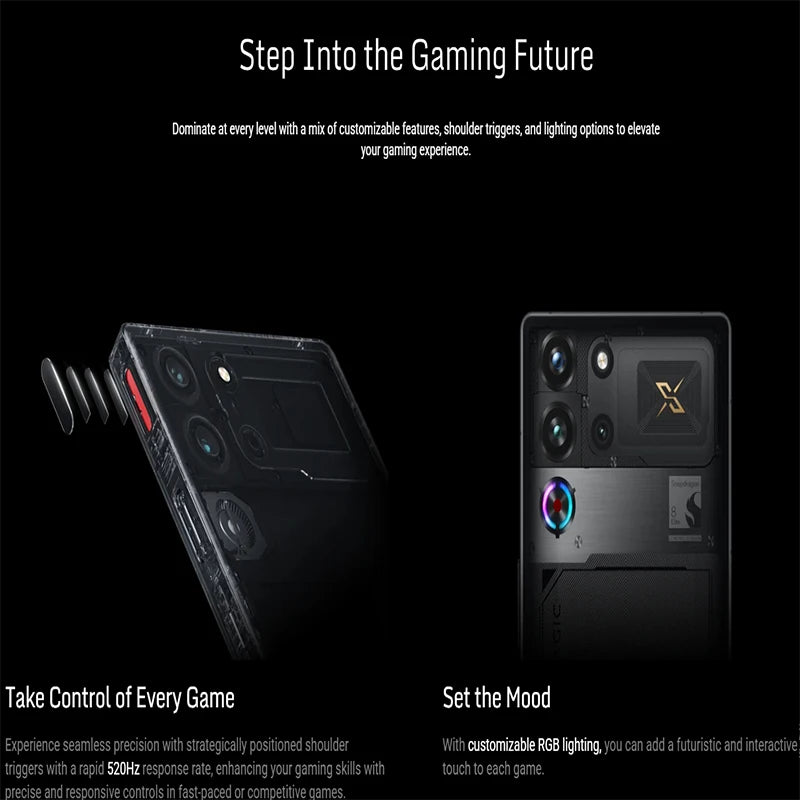 RedMagic 10S Pro global Version 5G game telephone Snapdragon 8 Elite leading 7050mAh 80W fast charge 6.85 inches