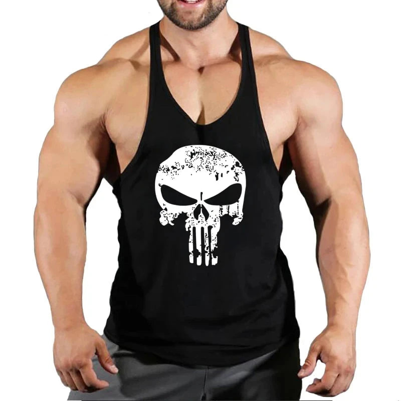 Top Gyms Men's Clothes Tank Vest Gym Shirt Undershirt Man Sportswear Bodybuilding Workout Vests Muscle Clothing Brand Fitness 99 in 1