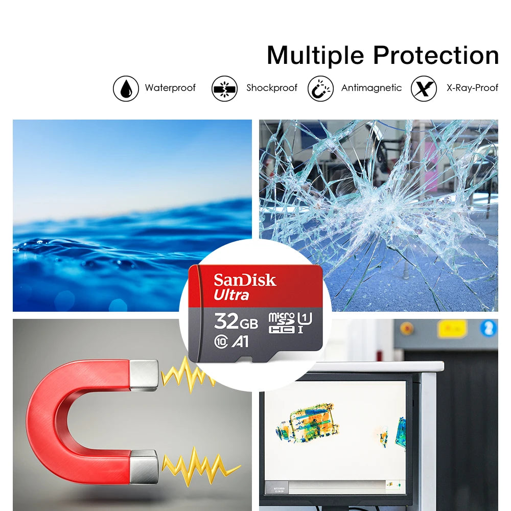 Sandisk Ultra Micro tf SD card 128GB 32GB 64GB 256GB Mini SD Card SD/TF Flash Card Memory Card 32 64 128 gb miniSD for Phone