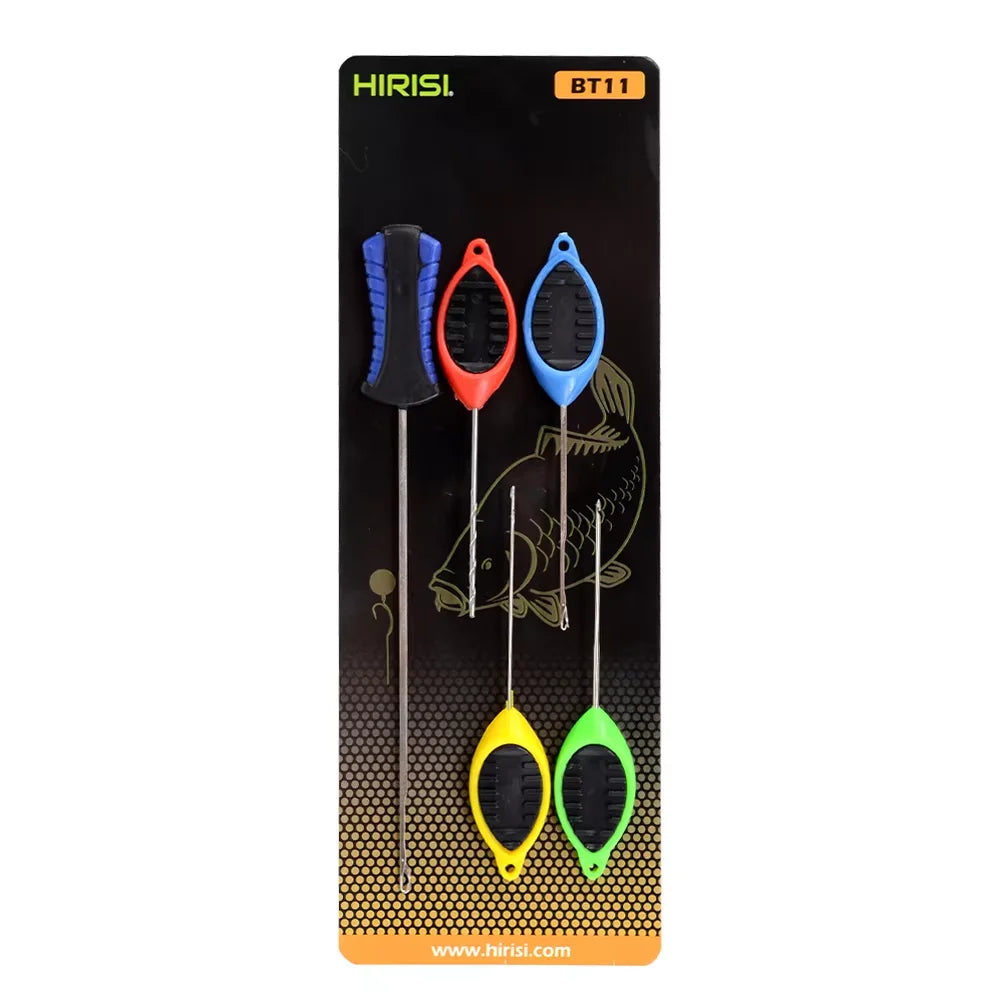 Hirisi Carp Fishing Bait Needle Set, Pop Up Boilie Rigs Splicing Needle Carp Hook Link Making Tools Fishing Accessories BT11
