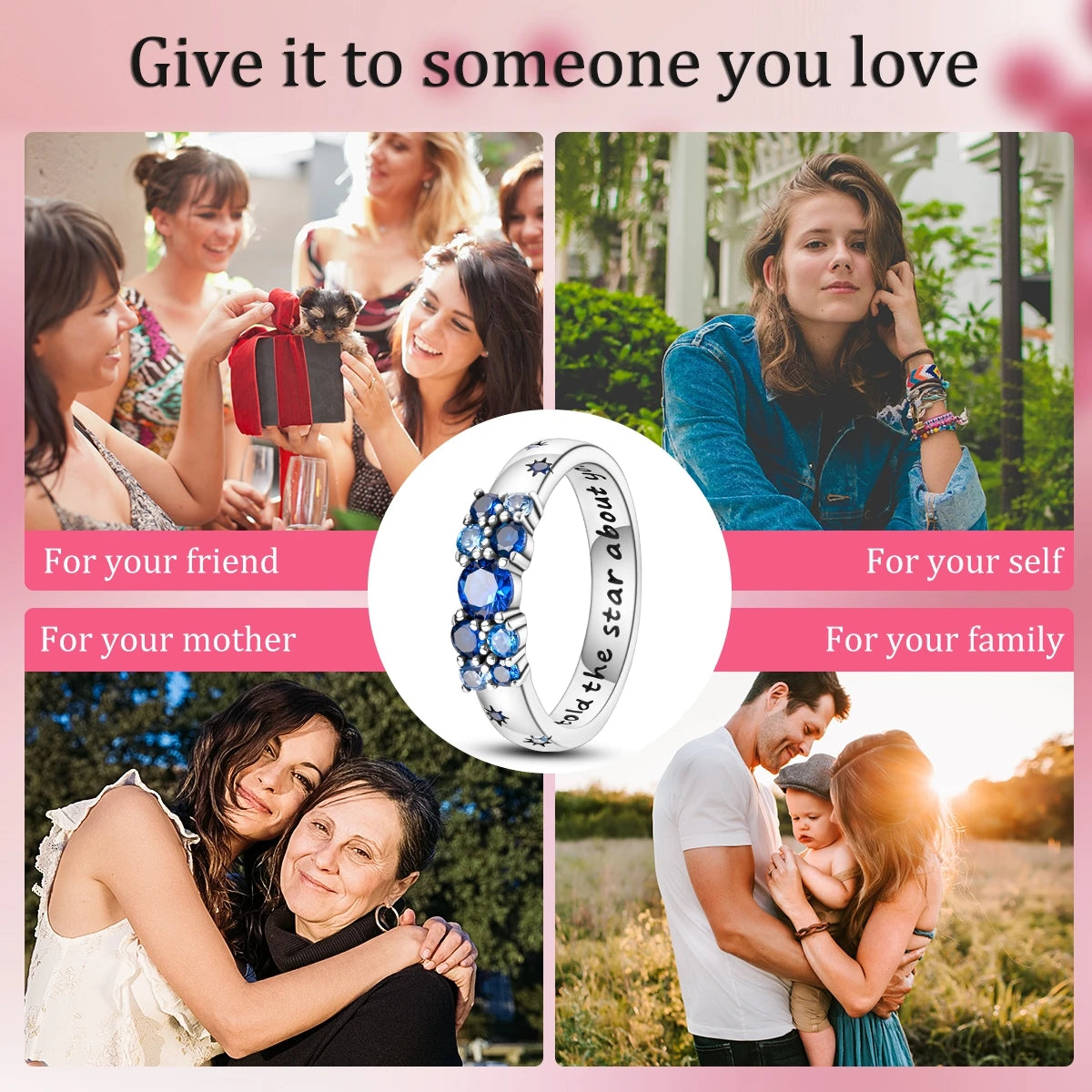 Silver Plated Women Luxury Stackable Ring Real Infinite Flower Daisy Fine Jewelry Rings For Engagement Weddling Party