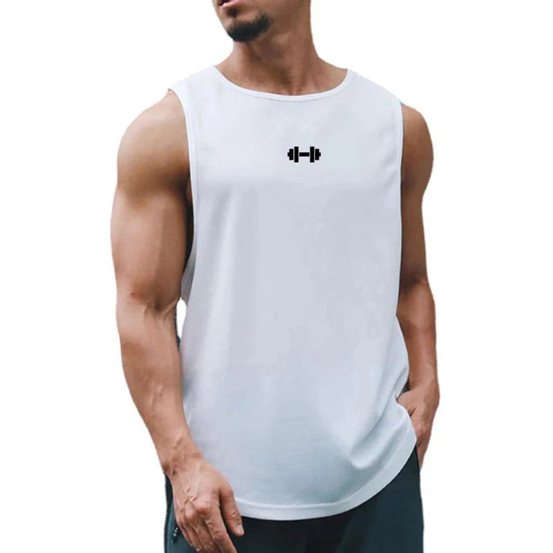 Summer Men's Gym Tank Top Fitness Training Clothing Quick-drying Loose Bodybuilding Sleeveless Shirt Men Fashion Basketball Vest 99 in 1