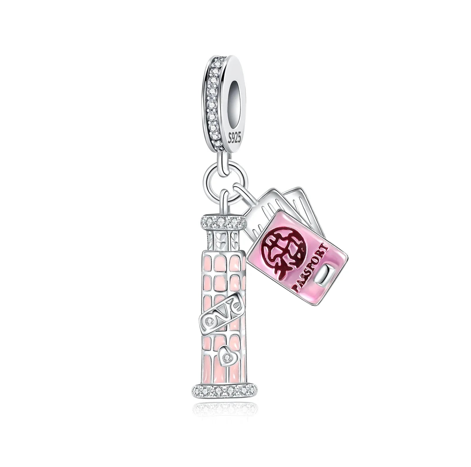 Back To School 925 Sterling Silver Charms Bag Earphone Magic Cube Watch Games Console Bead Pendant Fit Bracelet Necklace Jewelry 99 in 1