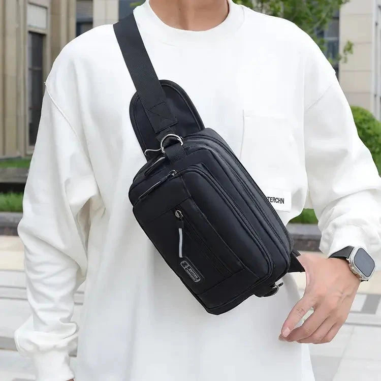 Men's waist bag multifunctional toolkit, wear-resistant mobile phone bag, running bag, leisure outdoor sports waist bag, large c 99 in 1