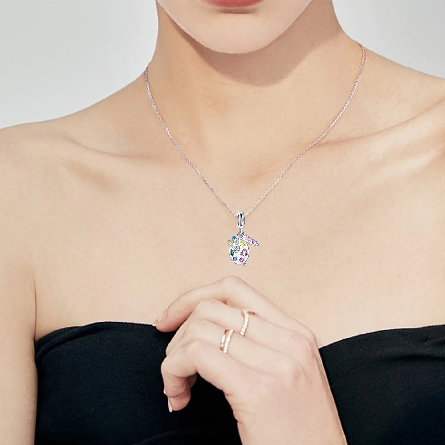 Back To School 925 Sterling Silver Charms Bag Earphone Magic Cube Watch Games Console Bead Pendant Fit Bracelet Necklace Jewelry