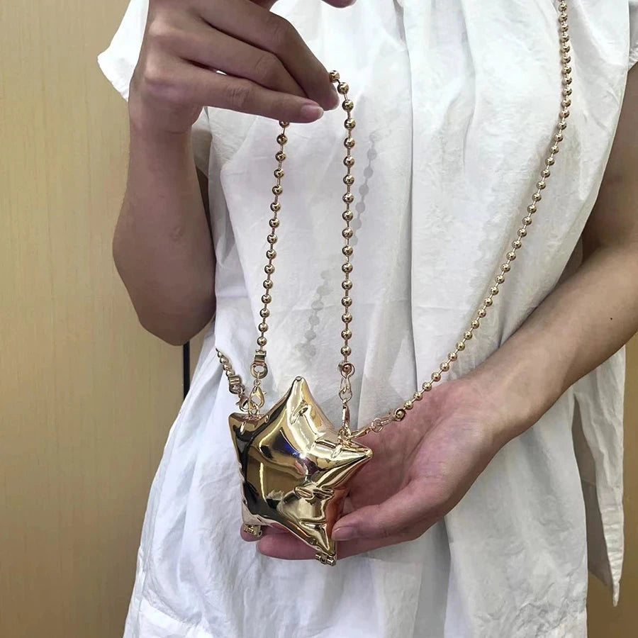 2024 New Metal Mini Lipstick Bags for Women High Quality Shoulder Bag Fashion Flower Satche Women's Accessory Bag 99 in 1