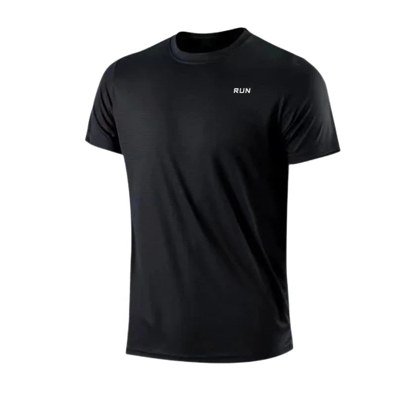 Men's Quick Dry Short Sleeve Gym Running Moisture Wicking Round Neck T-Shirt Training Exercise Gym Sport Shirt Tops Lightweight 99 in 1