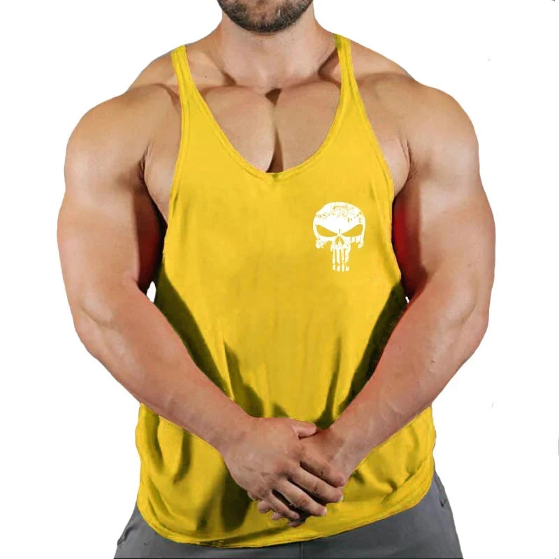 Top Gyms Men's Clothes Tank Vest Gym Shirt Undershirt Man Sportswear Bodybuilding Workout Vests Muscle Clothing Brand Fitness 99 in 1