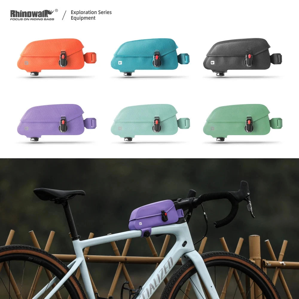 Rhinowalk-Waterproof Top Tube Bag, Bicycle Front Frame Bag, Seamless Welding Process, Suitable for Mountain Bike, Road Bike 99 in 1