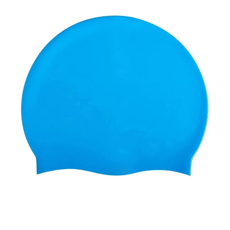High Quality Silicone Swimming Cap for Adults Men Women Children Large Waterproof Ear Protector With No Wut Head Long Hair
