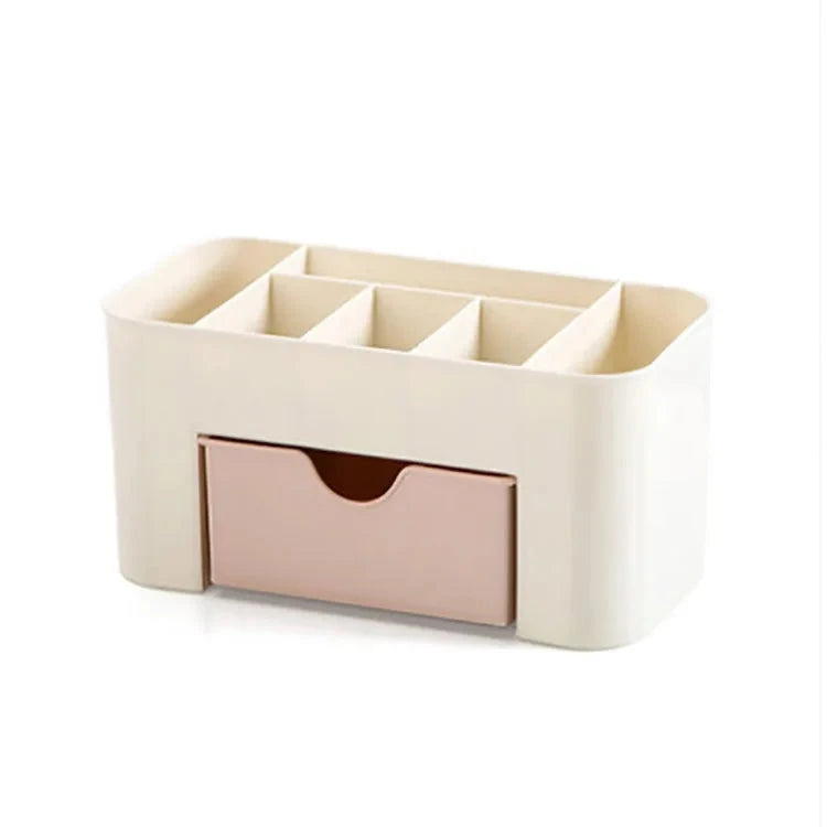 Makeup Organizer Storage Box With Drawer Cotton Swab Stick Storage Case Lipstick Organizer Brush Holder Makeup Acrylic Plastic 99 in 1