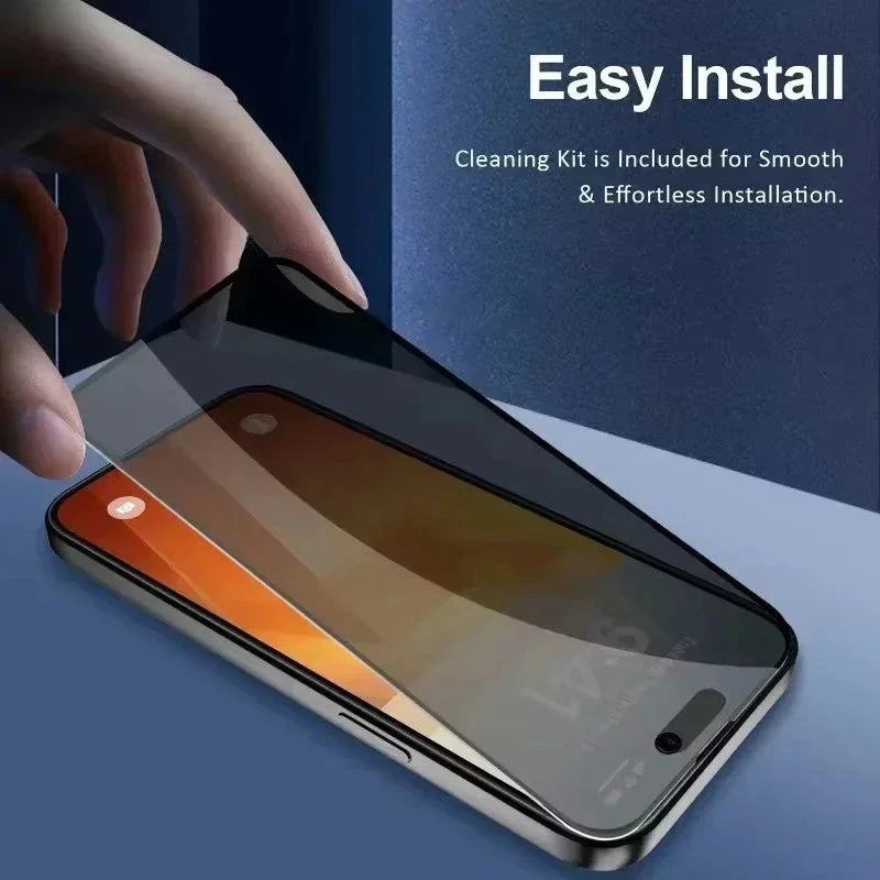 5Pcs Full Cover Privacy Screen Protector For iPhone 16 11 12 13 14 Pro Max Mini 8K Anti-spy Glass For iPhone 15 17 PRO XR XS MAX 99 in 1