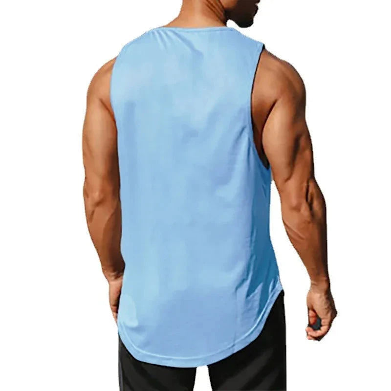 Summer Men's Gym Tank Top Fitness Training Clothing Quick-drying Loose Bodybuilding Sleeveless Shirt Men Fashion Basketball Vest 99 in 1