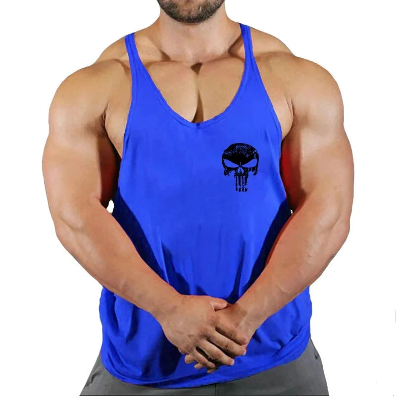 Top Gyms Men's Clothes Tank Vest Gym Shirt Undershirt Man Sportswear Bodybuilding Workout Vests Muscle Clothing Brand Fitness 99 in 1