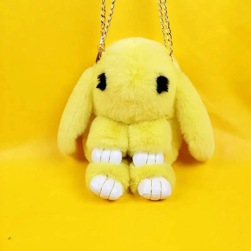 Rabbit Bag Crossbody Bag Imitation Otter Rabbit Fur Rabbit Bag Plush Bag Bag Women's Bag Bag 2023 New Fashion Chain Bag 99 in 1