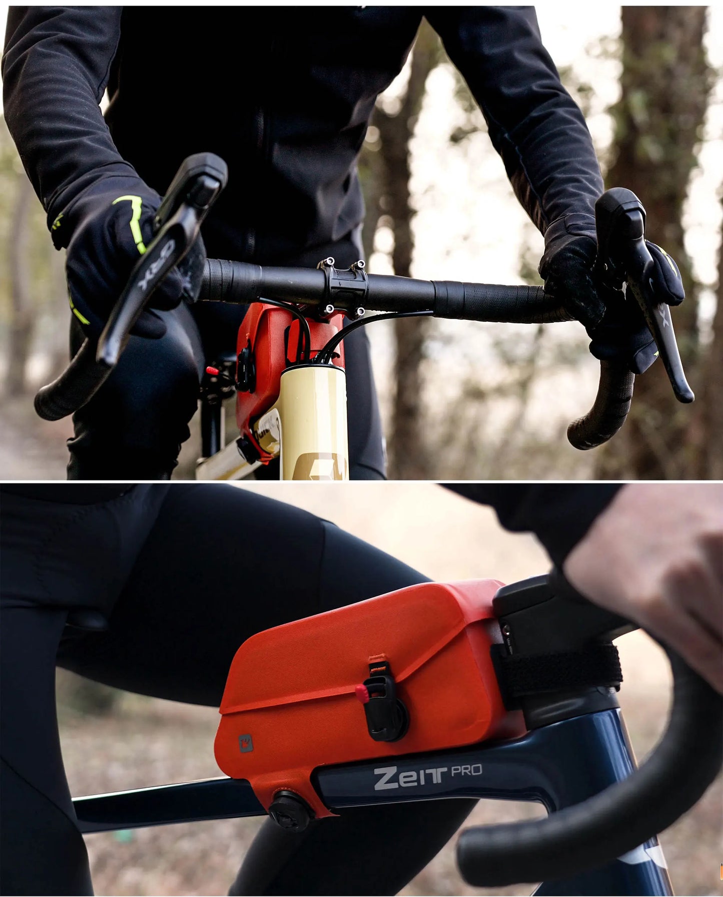 Rhinowalk-Waterproof Top Tube Bag, Bicycle Front Frame Bag, Seamless Welding Process, Suitable for Mountain Bike, Road Bike